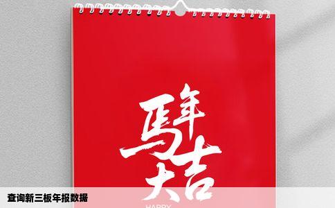 查询新三板年报数据