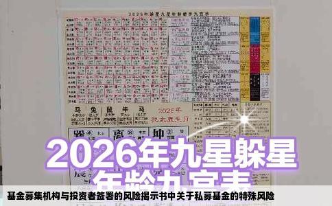 基金募集机构与投资者签署的风险揭示书中关于私募基金的特殊风险