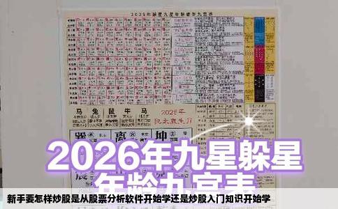 新手要怎样炒股是从股票分析软件开始学还是炒股入门知识开始学