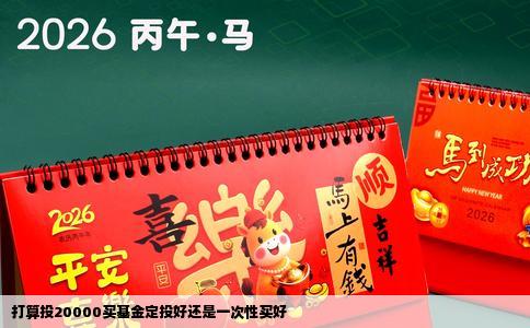 打算投20000买基金定投好还是一次性买好