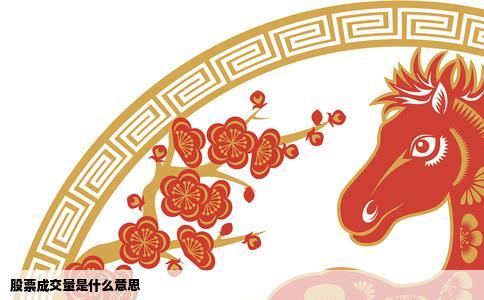 股票成交量是什么意思