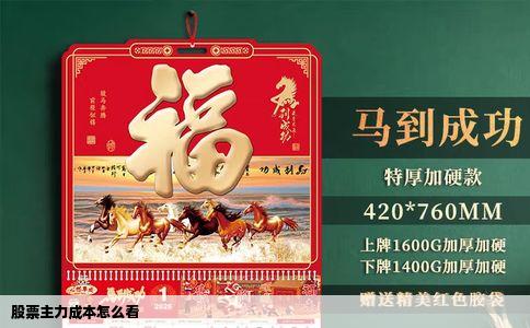 股票主力成本怎么看