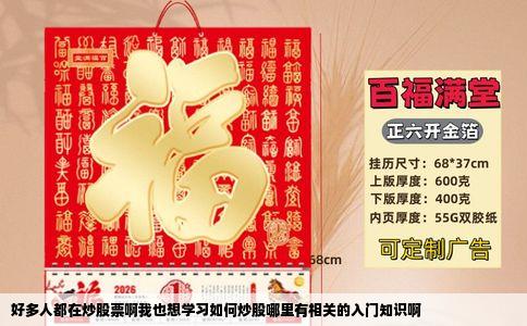 好多人都在炒股票啊我也想学习如何炒股哪里有相关的入门知识啊