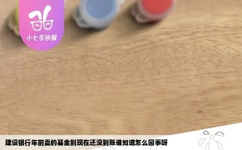 建设银行年前卖的基金到现在还没到账谁知道怎么回事呀