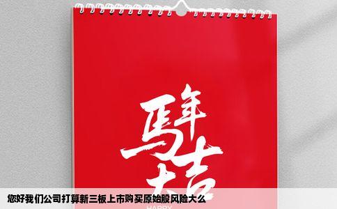 您好我们公司打算新三板上市购买原始股风险大么