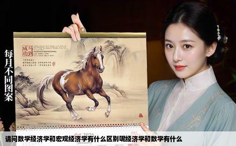 请问数学经济学和宏观经济学有什么区别呢经济学和数学有什么