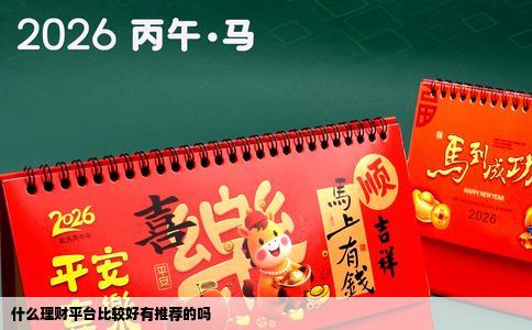 什么理财平台比较好有推荐的吗