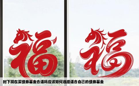 时下现在买债券基金合适吗应该如何选择适合自己的债券基金