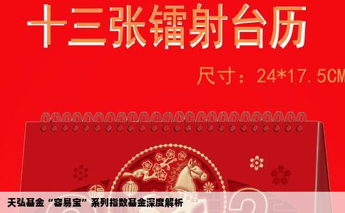 天弘基金“容易宝”系列指数基金深度解析