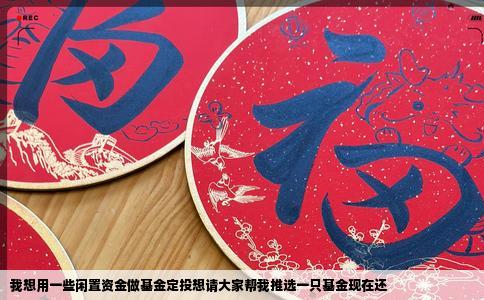 我想用一些闲置资金做基金定投想请大家帮我推选一只基金现在还