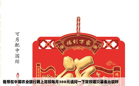 我想在中国农业银行网上定投每月300元请问一下定投哪只基金比较好