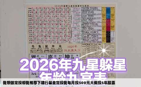 我想做定投帮我推荐下建行基金定投我每月投500元大概投5年股票