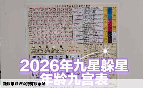 新股申购必须持有股票吗