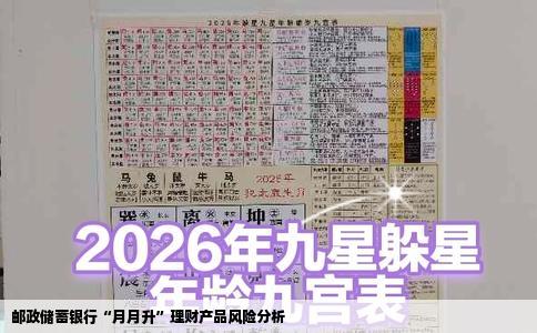 邮政储蓄银行“月月升”理财产品风险分析